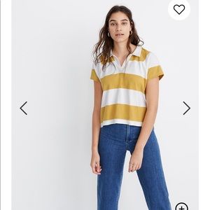 Madewell boxy tee stripe